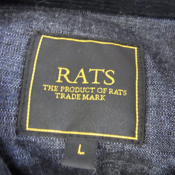 実際に弊社で買取させて頂いたRATS/ラッツ 16AW CORDUROY COLLAR SHIRT TYPE-A コーデュロイカラーシャツ/Lの画像 2枚目