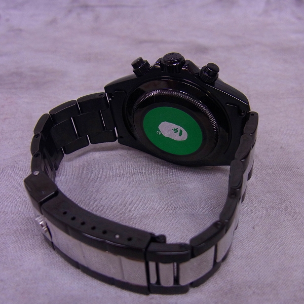 A BATHING APE BAPEX 2004年 モデル デイトナ 黒文字盤 A BATHING APE BAPEX 2004年 モデル デイトナ 黒文字盤