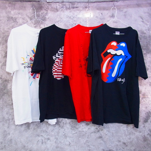 実際に弊社で買取させて頂いたRolling Stones/ローリングストーンズ 1990年 初来日等 バンドTシャツ 4点セット