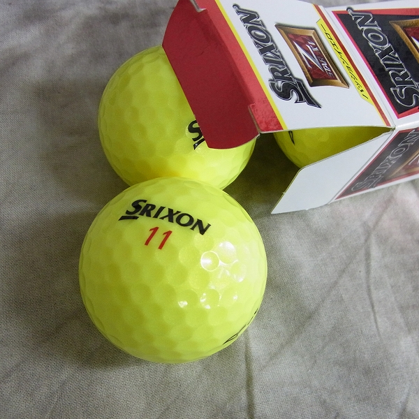 実際に弊社で買取させて頂いたDunlop/ダンロップ SRIXON/スリクソン Z STAR XV spinskin (1ダース) パッションイエローの画像 2枚目