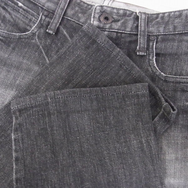 実際に弊社で買取させて頂いたFACTOTUM/ファクトタム ブラックデニムパンツ 30の画像 5枚目
