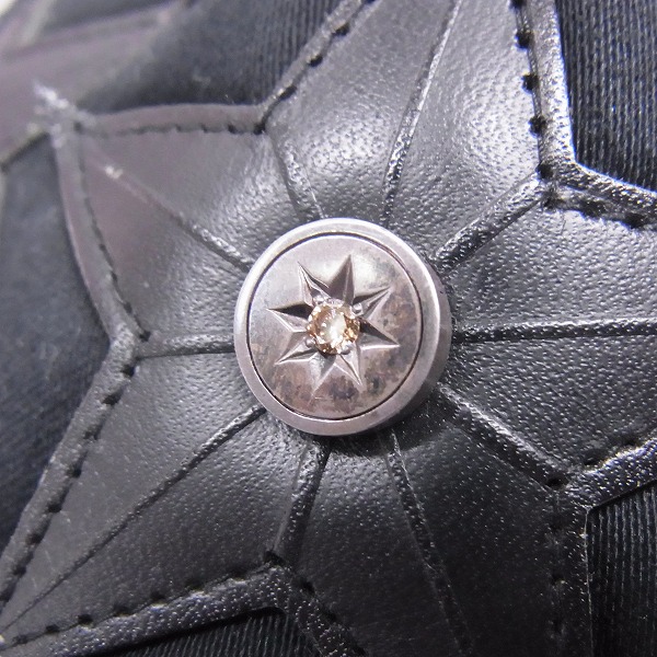 実際に弊社で買取させて頂いたEYEFUNNY/アイファニー 1ダイヤ スターパッチ/キャップ/帽子の画像 5枚目