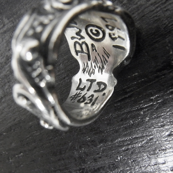 実際に弊社で買取させて頂いた【ギャラ付】BWL×DEAL DESIGN/ビルウォールレザー×ディールデザイン ゴシッククロスリング 19号の画像 5枚目