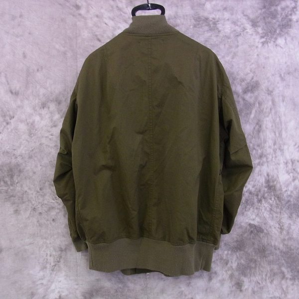 実際に弊社で買取させて頂いたCABANE de zucca/カバンドズッカ MA-1 ジャケット Mの画像 1枚目