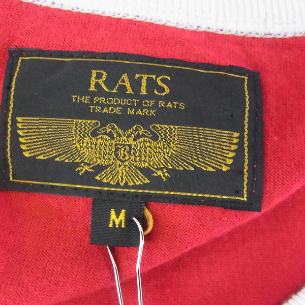 実際に弊社で買取させて頂いたRATS/ラッツ 16SS 3バックプリント/ノースリーブ レッド/M 16'RTC-0601の画像 2枚目