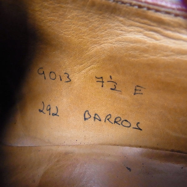 実際に弊社で買取させて頂いたJOHN LOBB/ジョンロブ BARROS/バロス レザーシューズ 9013/7.5Eの画像 5枚目