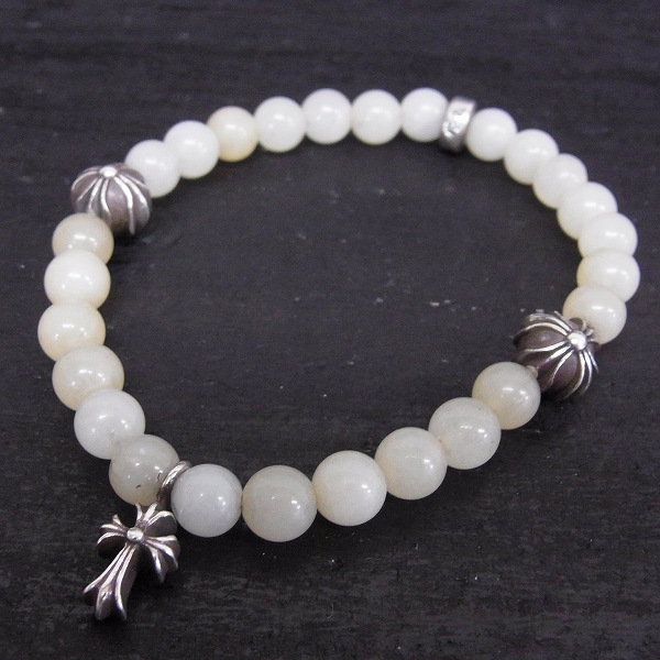 CHROME HEARTS/クロムハーツ 6mmビーズブレスレット 翡翠の買取実績