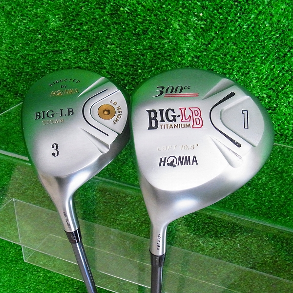 ☆HONMA/ホンマ BIG-LB 300cc レフティ ドライバー+FW 1W/3W R-1 2つ星