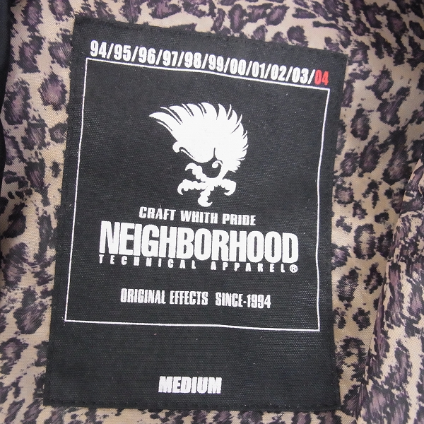 NEIGHBORHOOD/ネイバーフッド FIXX FTW刺繍 ジャケット/Mの買取実績 