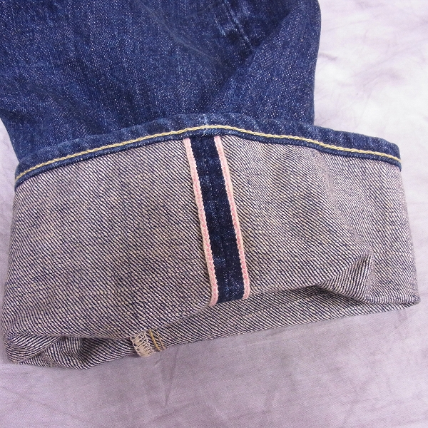 実際に弊社で買取させて頂いたSUGARCANE/シュガーケーン ジーンズ SC41501H スリムフィット ユーズドウォッシュ の画像 6枚目