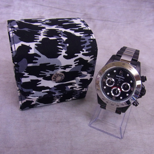 A BATHING APE BAPEX 2004年 モデル デイトナ 黒文字盤
