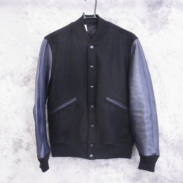 N.HOOLYWOOD/エヌハリ 牛革 STADIUM JACKETスタジャン 142-BL05/36の