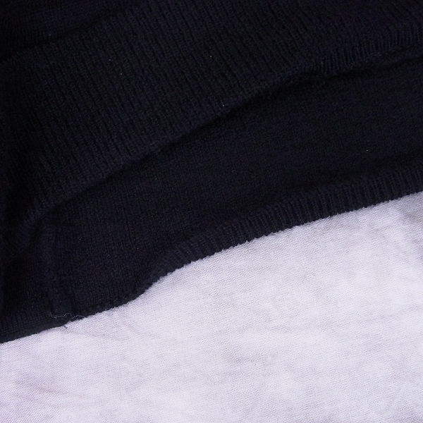 実際に弊社で買取させて頂いたjunhashimoto/ジュンハシモト 2PLY NECK V NECK/Vネックニットカットソー ブラック KNT1011 WOL01/5の画像 5枚目