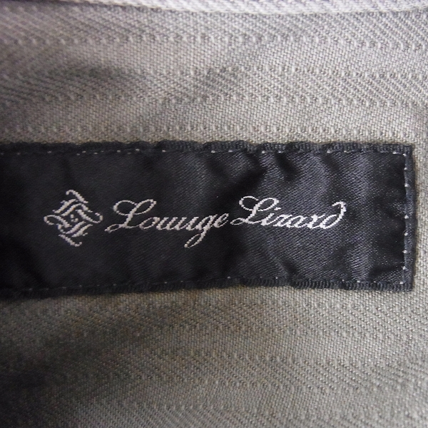 実際に弊社で買取させて頂いたLOUNGE LIZARD/ラウンジリザード ミリタリーシャツジャケット 5276/3の画像 2枚目