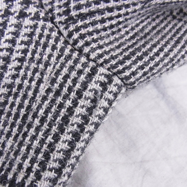 実際に弊社で買取させて頂いたjunhashimoto/ジュンハシモト　13AW カッティングジャケット グレンチェック JKT1006 CVW03/4の画像 5枚目