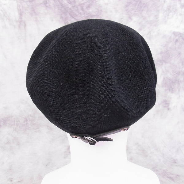 実際に弊社で買取させて頂いたCA4LA/カシラ ベレー帽 ブラックの画像 3枚目