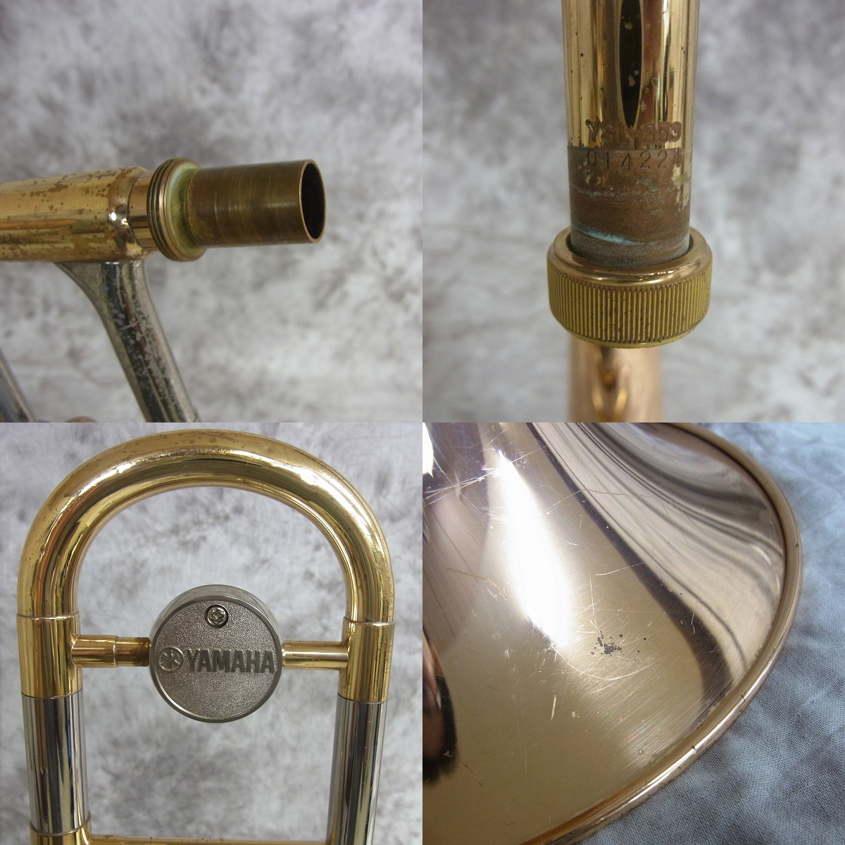 実際に弊社で買取させて頂いた★中古 YAMAHA YSL-353/YSL353 ヤマハ テナートロンボーン マウスピース付きの画像 8枚目