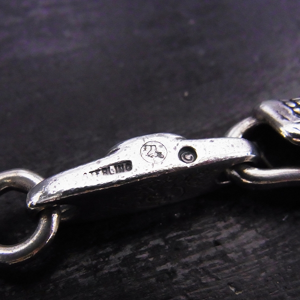 実際に弊社で買取させて頂いたTRAVIS WALKER/トラヴィスワーカー 2スカル&クロスリングウォレットチェーンの画像 6枚目