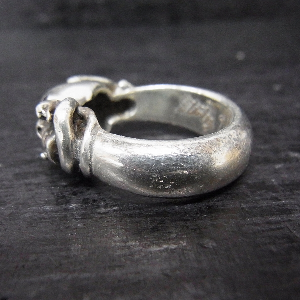 実際に弊社で買取させて頂いたSTANLEY GUESS/スタンリーゲス ハンドオーバーヘッドスカルリング 19号 SV925の画像 2枚目