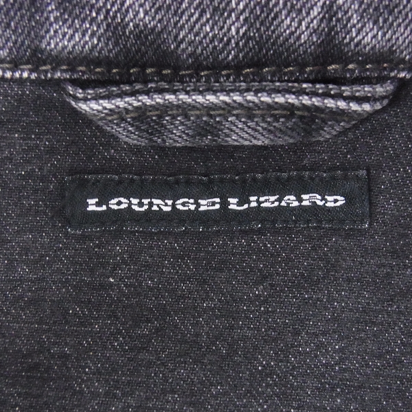 実際に弊社で買取させて頂いたLOUNGE LIZARD/ラウンジリザード ストレッチデニム/リアルビンテージジャケット 5151/3の画像 2枚目