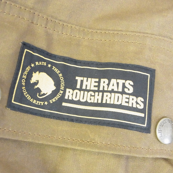 実際に弊社で買取させて頂いたRATS/ラッツ 16AW OILED MC JKT オイルドMCジャケット 16'RJ-1105/Lの画像 6枚目