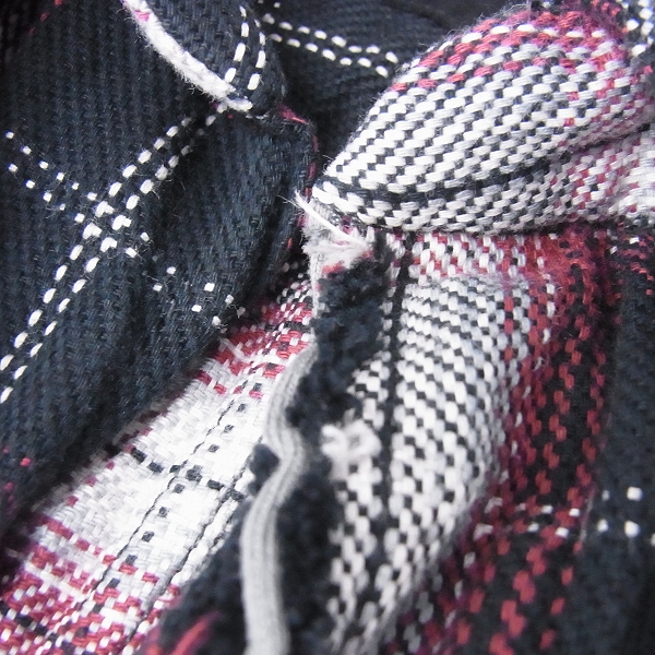 実際に弊社で買取させて頂いたjunhashimoto/ジュンハシモト CHECK HOOK 長袖シャツ SHT1002 レッド/3の画像 5枚目