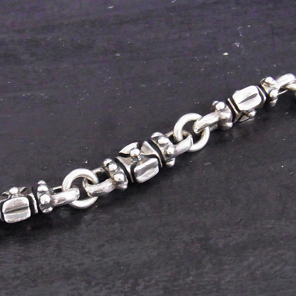 実際に弊社で買取させて頂いたTRAVIS WALKER/トラヴィスワーカー 2スカル&クロスリングウォレットチェーンの画像 5枚目