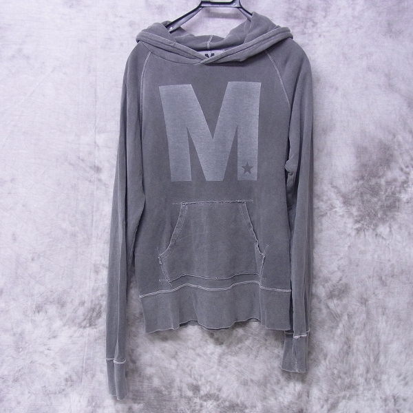 実際に弊社で買取させて頂いたM/エム ピグメント加工 プルオーバーパーカー L