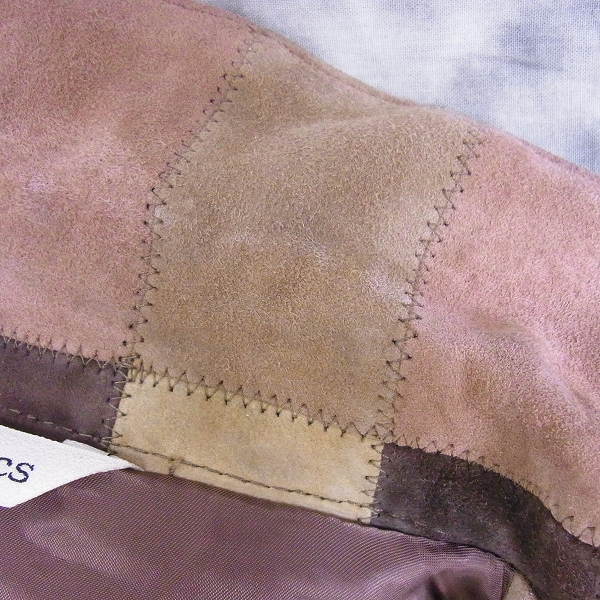 実際に弊社で買取させて頂いたHysterics/ヒステリックス ゴートレザー パッチワーク 3Bジャケット Fの画像 5枚目