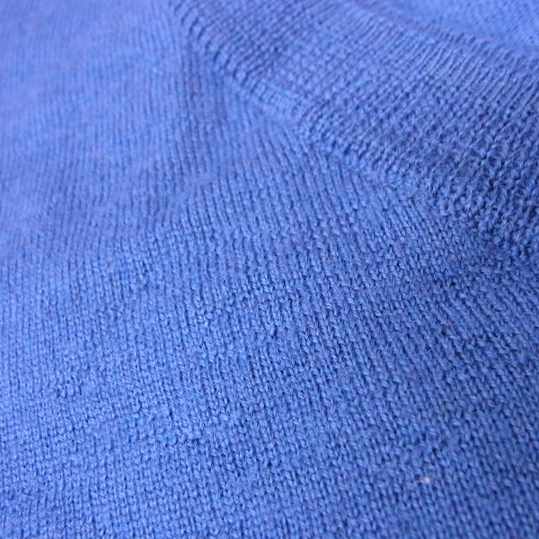 実際に弊社で買取させて頂いたjunhashimoto/ジュンハシモト 2PLY NECK V NECK/Vネックニットカットソー ロイヤルブルー KNT1011 WOL01/5の画像 4枚目