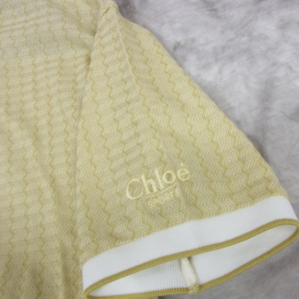 実際に弊社で買取させて頂いたChloe SPORTS/クロエスポーツ　ハイネック半袖シャツ CHL1954 L511/Mの画像 4枚目