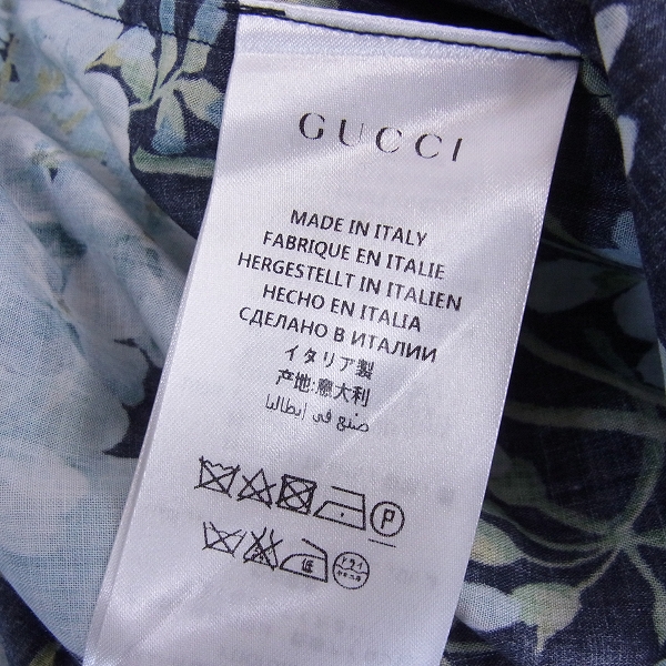 GUCCI/グッチ フローラルプリント 花柄シャツ 43/17の買取実績