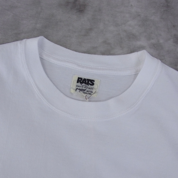 実際に弊社で買取させて頂いたRATS/ラッツ 16SS プリントポケットTee/ノースリーブ ホワイト/M 16'RTC-0503の画像 4枚目