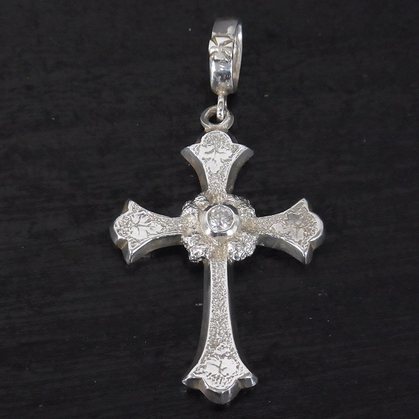 実際に弊社で買取させて頂いたloreeRodkin/ローリーロドキン アンティークリーフクロスペンダント/SV925の画像 1枚目