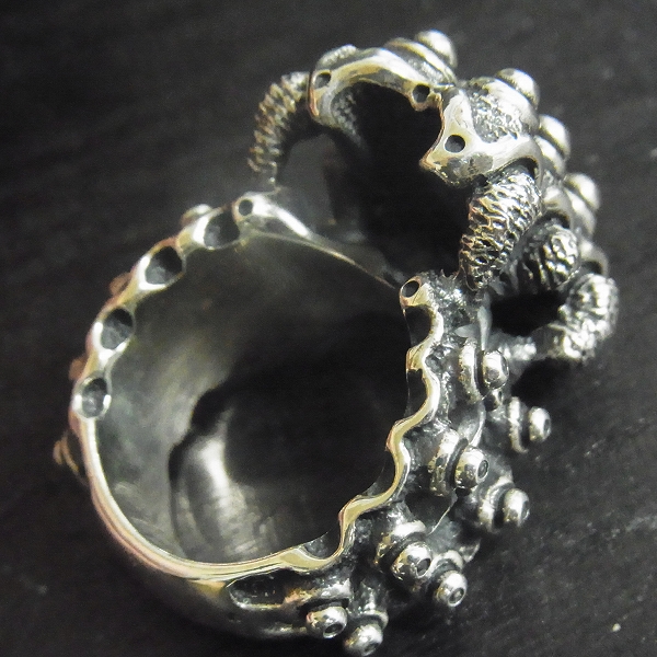 実際に弊社で買取させて頂いたDeaf Breed/デフブリード R-9 デザインシルバーリング 20号の画像 4枚目