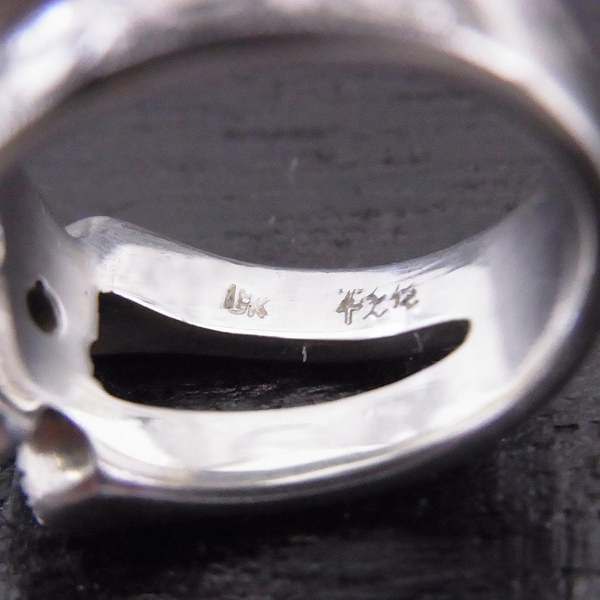 実際に弊社で買取させて頂いたLoree Rodkin/ローリーロドキン スカルリング パヴェダイヤ/18KWG/12.5号の画像 4枚目