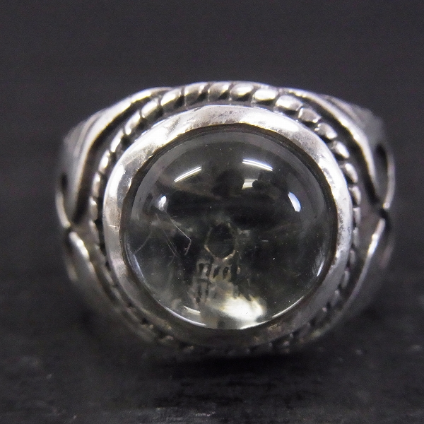 実際に弊社で買取させて頂いたCRAZY PIG/クレイジーピッグ クリスタル スカルリング 13.5号 の画像 1枚目