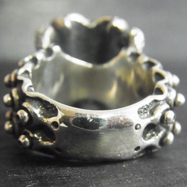 実際に弊社で買取させて頂いたDeaf Breed/デフブリード R-9 デザインシルバーリング 20号の画像 2枚目