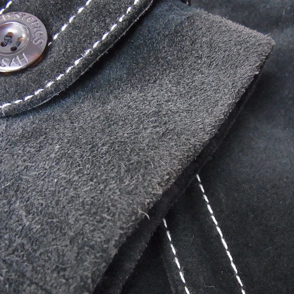 実際に弊社で買取させて頂いたHysterics/ヒステリックス 牛革 レザー ロングコート/Fの画像 7枚目