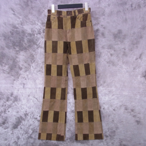 実際に弊社で買取させて頂いたHysterics/ヒステリックス ゴートレザー パッチワーク パンツ F