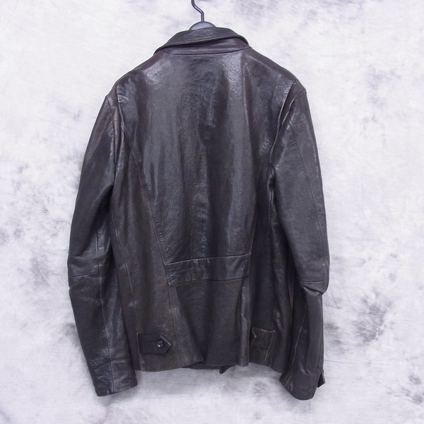 実際に弊社で買取させて頂いたDIESEL BLACK GOLD/ディーゼル ブラックゴールド ラムレザーライダースジャケット/Lの画像 1枚目