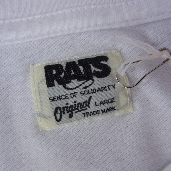 実際に弊社で買取させて頂いたRATS/ラッツ 16SS プリントポケットTee/ノースリーブ ホワイト/L 16'RTC-0503の画像 2枚目