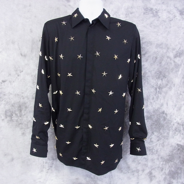 実際に弊社で買取させて頂いたGIVENCHY/ジバンシィ 10S/S スターフルスタッズシャツ/コレクションモデル/39