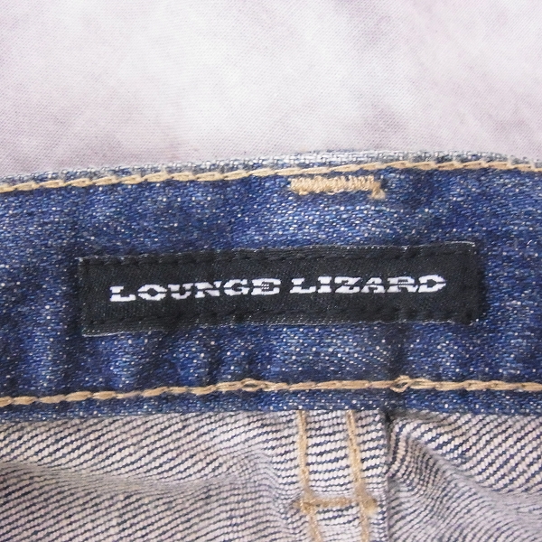 実際に弊社で買取させて頂いたLOUNGE LIZARD/ラウンジリザード ストレッチペイントデニムパンツツ 6544/3の画像 5枚目