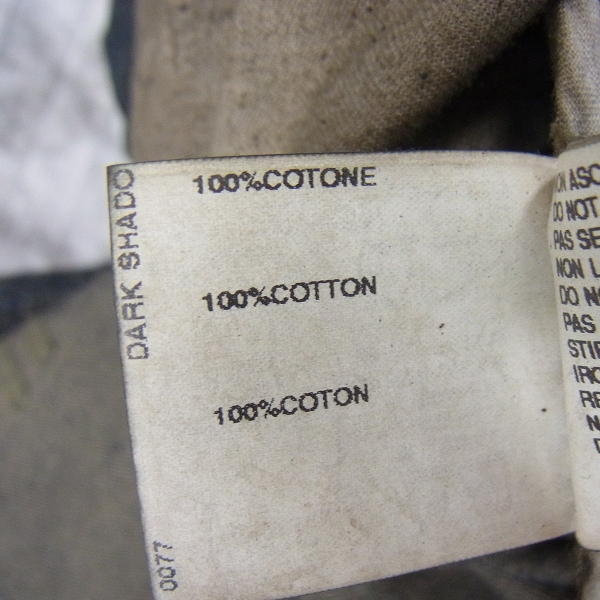 実際に弊社で買取させて頂いたDRKSHDW/ダークシャドウ コーティングデニムジャケット Mの画像 3枚目