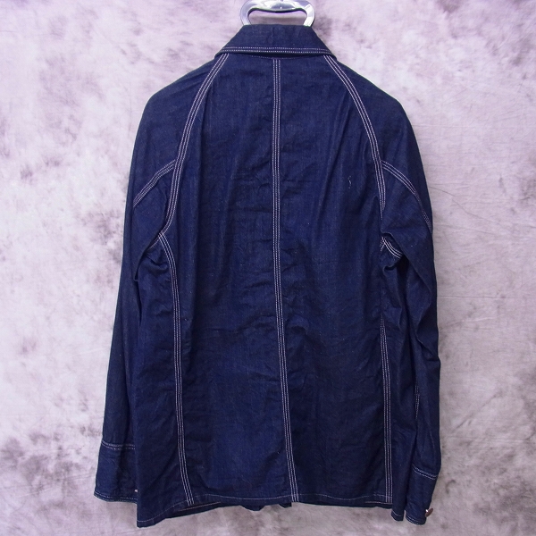 実際に弊社で買取させて頂いたBLUE BLUE/ブルーブルー デニム カバーオール Mの画像 1枚目