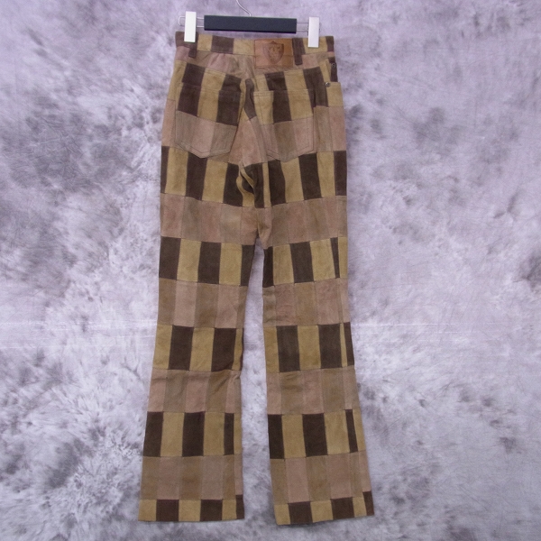 実際に弊社で買取させて頂いたHysterics/ヒステリックス ゴートレザー パッチワーク パンツ Fの画像 1枚目