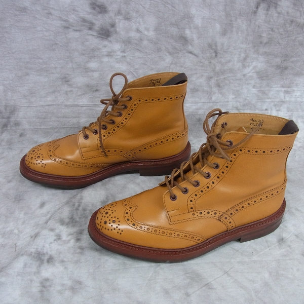 実際に弊社で買取させて頂いたTRICKER'S/トリッカーズ ウィングチップ カントリーブーツ レザー ブラウン M2508/9の画像 3枚目