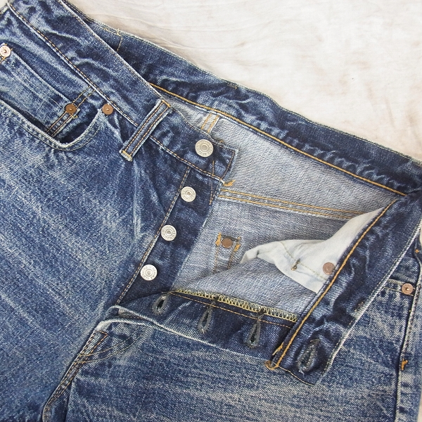 実際に弊社で買取させて頂いたDENIME/ドゥニーム ストレート デニムパンツ Lot 260/W34L34の画像 2枚目