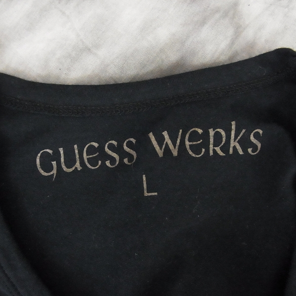 実際に弊社で買取させて頂いたSTANLEY GUESS/スタンリーゲス ラインストーン Tシャツ/Lサイズの画像 2枚目